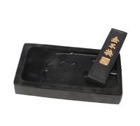 GALPADA Preserve Inkslab Calligraphy Ink Stone with Ink Stick Compact Chinese Inkstone Durable Retro Design for Painting and Writing Supplies