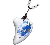 GALPADA Professional 6-hole Ceramic Ocarina Necklace Instrument with Neck Strap, Easy to Carry and Learn, Lightweight Musical Gift for Beginners and Music Lovers