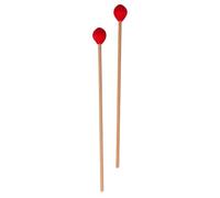 GALPADA Professional Marimba Mallets Safe to Use and Not Easy to Crack 2pcs with Red Nylon Core Heads and Beech Wood Handles Percussion Sticks for Beginners and Professionals