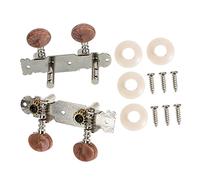 GALPADA Professional Ukulele Head Tuner Pegs Position String Tuning Knobs with Brown Double Steel Posts Easy to Install Replacement Parts for Ukulele Accessories