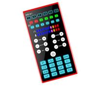 GALPADA Professional USB Sound Card Mixer for Computers and Phones with Voice Changer and Noise Reduction Metal Live Sound Audio Mixer with Reverberation Effect, for Live Broadcast