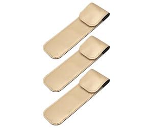 GALPADA PU Leather Protective Tweezer Case 5.71X1.69X0.20In Shockproof Cover for Eyelash Extensions at Home and Travel