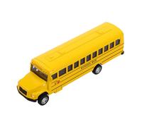 GALPADA Pull Back Die Cast School Bus Bright Yellow Metal Model Vehicle for Boys Realistic Detailing Versatile Play for