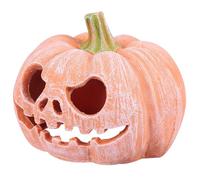 GALPADA Pumpkin Shaped Resin Reptile Cave Hideout Small Pet Habitat Resting Nest Hideout Shelter for Geckos Bearded Dragons and Snakes