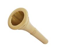 GALPADA Pure Copper French Horn Mouthpiece Replacement Portable Horn Part Smooth Polished Accessory for Musical Instruments Stylish Gold Finish for Professional Players and Beginners