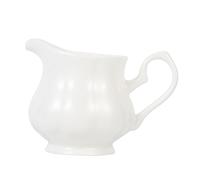 GALPADA Pure White Bone China Milk Jug Ceramic Creamer Pitcher with Handle for Home Coffee Shops Restaurants Elegant Tableware Gift