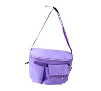 GALPADA Purple Oxford Fabric Stroller Organizer Bag with Multi-Pocket Compact Hanging Design for Baby Carriage, Space Saving and Keeping Things Clean and Tidy, for Business Trips