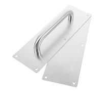 GALPADA Push Pull Door Handles Sleek Modern Stainless Steel 2pcs with Back Plates Sliding Door Pull Handles and Office Use