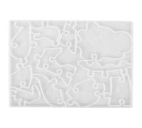 GALPADA Puzzle DIY Mold Silicone Flexible Decorative Mold Easy Demould for Crafting and Making Suitable for Friends and Lover