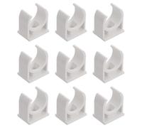 GALPADA PVC Pipe Clamp U-Shaped Water Hose Holder Lightweight White Pipe Support Resistance to Scaling Air Hose Fixing Plumbing