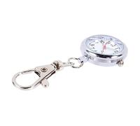 GALPADA Quartz Pocket Watch Keychain with Extra Large Dial and Buckle, Stylish Alloy and Glass Pendant for Nurses and Doctors, for Hospitals and Occasions