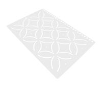 GALPADA Quilting Template Ruler Smooth Surface with Frame for Domestic Sewing Machine DIY Patchwork Tool Motion Quilting and Sashiko Embroidery