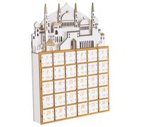 GALPADA Ramadan Wooden Countdown Calendar with LED Light and Small Drawers, Muslim Eid Party Decorations, 30-Day Islamic Advent Calendar for Home Festivities