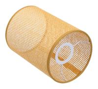 GALPADA Rattan lamp Shade Woven lamp Shade Cover for Table or lamp Modern entryway Gentle Light 8.07 x 5.51 x 5.51 in