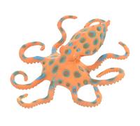 GALPADA Realistic Blue Ringed Octopus Figure Plastic Model Educational Ocean Animal Lightweight Decorative Sea Creature for Bedroom Nursery Display and Learning