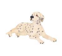 GALPADA Realistic Lying Dalmatian Dog Figurine Solid Animal Model for Early Education Decorative Ornament Enhancing Imagination and Concentration