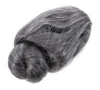 GALPADA Realistic Old Lady Wig for Women, Short Grey Hair Wig Made of High Temperature Wire and Chemical Fiber, Soft and Comfortable, Easy to Comb, for Balls and Makeup Stage Performances