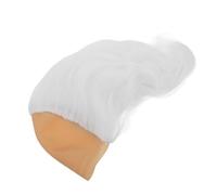 GALPADA Realistic Old Man Bald Cap White Hair for Halloween Costume Comfortable Fit Bald Wig for Cosplay and Theatrical for Scrooge Character