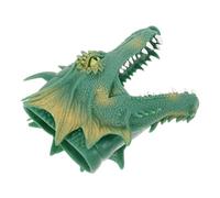 GALPADA Realistic Soft Rubber Dinosaur Hand Puppet for Adults Interactive Fire Breathing Dragon for Storytelling Flexible Portable Animal Puppet Enhancing Creativity and Communication