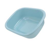 GALPADA Rectangular Thickened Small Face Wash Basin in Solid Blue - Portable Plastic Facial Basin for Hair Washing, Foot Bath, Laundry, and Bathroom Use