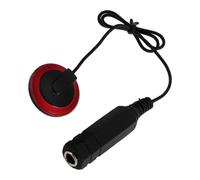 GALPADA Red Acoustic Guitar Pickup Replacement Accessory with Eq Function, Abs Material, Easy Installation, Non-damaging Design, for Electric and Folk Guitars