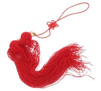 GALPADA Red Cloth Tassel for Taiji, Martial Arts Equipment Hanging Ornament with Secure Attachment and Safe Materials