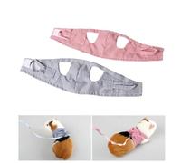 GALPADA Red Cotton Small Pet Harness with Stripe Design for Chihuahua and Small Hedgehog, Comfortable and Easy to Carry Chest Strap Leash for Outdoor Walks