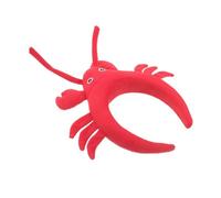 GALPADA Red Lobster Headband for Dress and Pretend Play, Plush and Pp Cotton Material, Eyecatching Ocean Animal Hair Accessory for Party Photo Props and Festival Cosplay