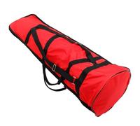 GALPADA Red Oxford Cloth Trombone Storage Bag with Front Pocket, Waterproof and High Tensile Strength Musical Instrument Case for Portable Protection and Creative Design