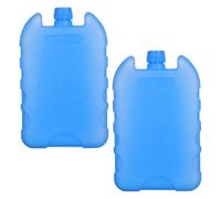 GALPADA Refillable Ice Packs with Multi-purpose Use for Air Conditioner Fan 2pcs Reusable Pe Plastic Cooling Packs and Damage Resistant Design for Outdoor Picnic and Travel