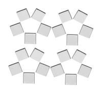 GALPADA Refillable Square Metal Makeup Pans 20pcs 26x26x5mm Empty Eyeshadow and Blush Palette Trays Diy Cosmetic Palette for Professional Makeup Artists and Organizers