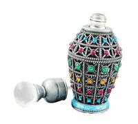 GALPADA Refillable Vintage Perfume Bottle Retro Essential Oil Dispenser Travel Storage Container Elegant Glass Aromatherapy Bottle for Women