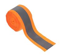 GALPADA Reflective Fabric Tape Cuttable Orange Polyester Tape Sew-on Safety Warning Strip High Visibility Reflective Feature 10 Meters for Clothing and Backpacks for Night Outdoor Use