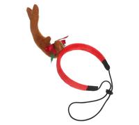 GALPADA Reindeer Antlers Headband Lightweight Polyester for Dogs and Cats Christmas Deer Horns with Realistic Design for Festive Photo Sessions and Holiday Themed Cosplay