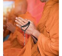 GALPADA Religious Worship Rosary Beads Bracelet Black Prayer Chain Comfortable Eco-friendly for Meditation and Spiritual Use