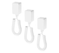 GALPADA Remote Control Retractable Tether Anti-lost Feature 3 Pcs with Self Adhesive Hook Easy to Install Made for Remote Control and Cellphone Suitable for Home and Restaurant Use