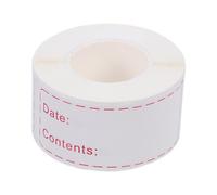 GALPADA Removable Food Storage Date Labels Stickers for Kitchen and Freezer Containers, 1 Roll with 150 Raflacoat Self-Adhesive Blanket Labels to Record Food Storage Date and Content