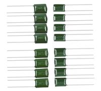 GALPADA Replacement Guitar Capacitors Good Current Performance 16pcs for and Green Plastic and Metal Tone Capacitor Set with Simple Structure Lightweight Electric and Bass Guitar