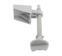 GALPADA Replacement Lock Rod for Raised Toilet Seat with Anti-Slip Side Clamp and Plastic Wall Bracket, Easy to Move Stability Locking Knob Screw Fits Elevated Toilet Risers for Elderly