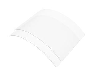 GALPADA Replacement Sandblasting Helmet Lens 2Pcs 8.66X5.71In Glass Visor with Protective Film for Grinding and Hazardous Environment Use