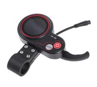 GALPADA Replacement Scooter Display Six-Pin Communication Instrument Black Plastic Panel for Electric Scooter Handlebar with Speed Display Function