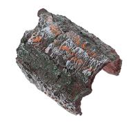 GALPADA Reptile Hideout Cave Resin Climbing Platform with Tortoise Roof Terrace Pet Hidden Cave for Lizards Serpents Terrarium Habitat Décor