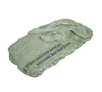 GALPADA Resin Angel Dog Memorial Stone Garden Ornament with Photo Holder Realistic Touching Dog Tribute Statue for Pet Grave Marker and Outdoor Memorial Plaque