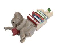 GALPADA Resin Elephant and Bunny Garden Statue for Home Decor, Realistic Animal Figurines No Deformation and Long Serving Life, for Gardens and Balconies