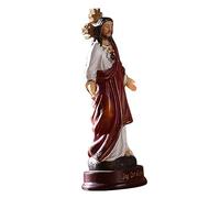 GALPADA Resin Jesus Statue Figurine Religious Desktop Adornment Christian Sculpture Decoration for Home Office with Realistic Design and Lightweight Craft