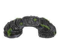 GALPADA Resin Turtle Basking Platform Integrated Ramp and Hide for Reptile Tank Accessories Suitable for Gecko and Turtle Vivarium