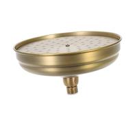 GALPADA Retro Copper Rainfall Shower Head Bathroom Ceiling Mount Rain Shower Sprayer Easy Install Compact Design Vintage Style for Relaxing Bathing Experience