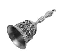 GALPADA Retro Handbell Metal Handbells for Teachers Classroom Bell Loud Ringing Bell Handle Kitchen Restaurant Dinner Service Calling Ring