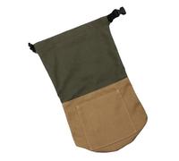 GALPADA Retro Style Canvas Oil Lamp Bag Portable Kerosene Lantern Pouch Lightweight Storage for Outdoor Camping Hiking Green Brown