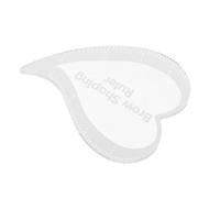 GALPADA Reusable Eyebrow Stencil Heart Shaped Shaping Tool 5.3x4.2cm for Makeup Artists and Beginners Precise Symmetrical Brow Design